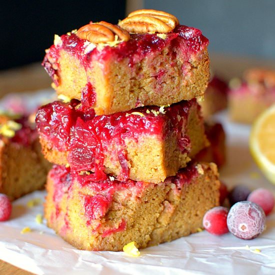 Paleo Cranberry Lemon Cake - Recipe photo by Athletic Avocado