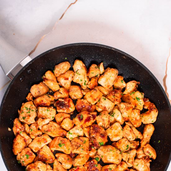 BEST Garlic Butter Chicken Bites - Recipe photo by lowcarbspark