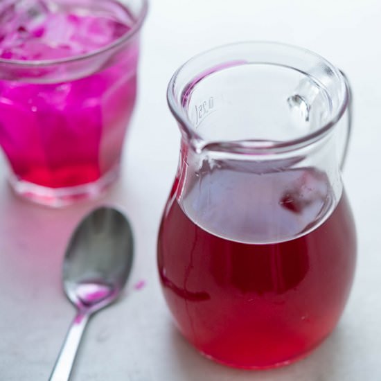Prickly Pear Syrup - Recipe photo by garlic and zest