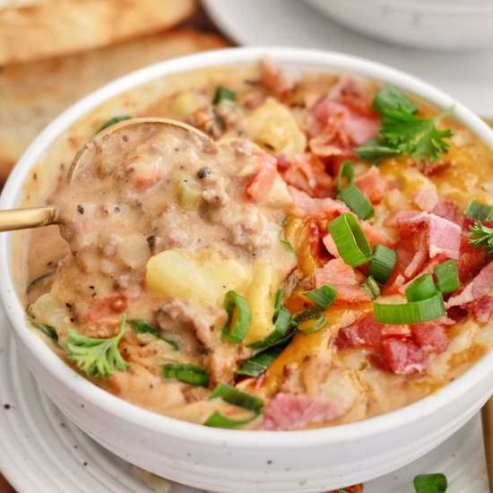 Bacon Cheeseburger Soup - Recipe photo by Ereese