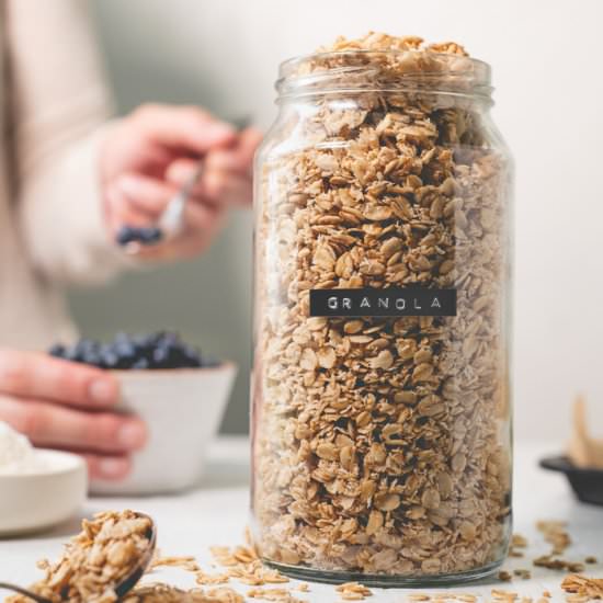 Simple Homemade Granola - Recipe photo by BEET OF THE WILD