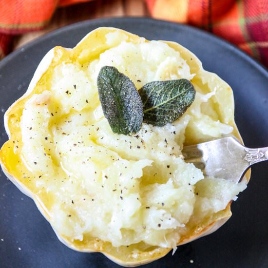 Quick & Easy Mashed Potato Squash - Recipe photo by the food blog