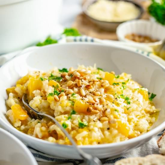 Easy Butternut Squash Risotto - Recipe photo by TheDeliciousSpoon