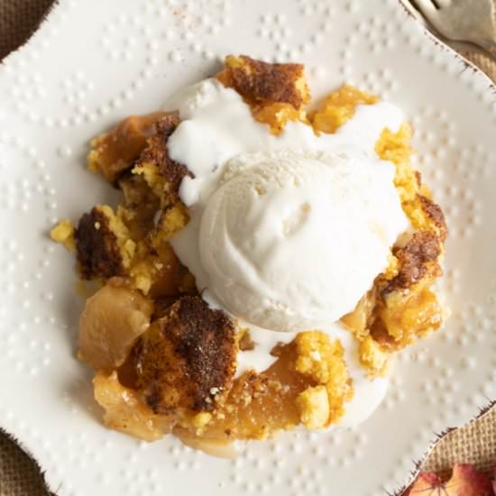 Crockpot Caramel Apple Dump Cake - Recipe photo by TheDeliciousSpoon