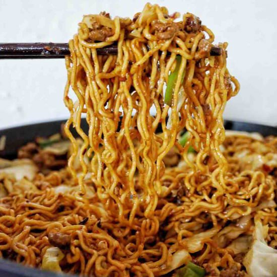 Cumin Lamb Noodles - Recipe photo by SweetCaramelSunday