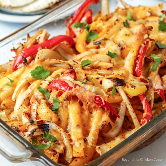 Chicken Fajita Casserole - Recipe photo by BeyondtheCoop