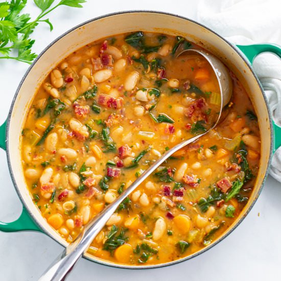 White Bean Soup - Recipe photo by TheCozyCook