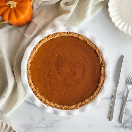 Pumpkin Pie - Recipe photo by My Happy Bakes