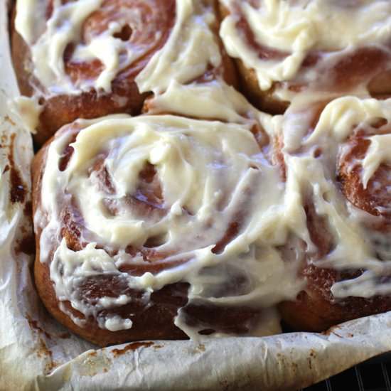 Pumpkin cinnamon rolls - Recipe photo by Food Gal