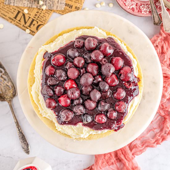 White Forest Cake - Recipe photo by FoodFolksandFun
