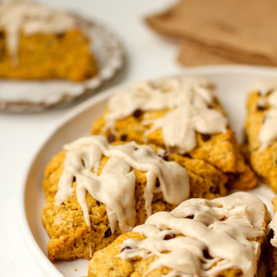 Pumpkin Chocolate Chip Scones - Recipe photo by suebeehomemaker