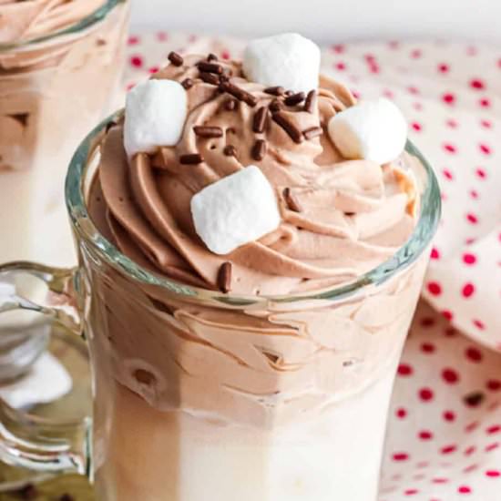 Whipped Hot Chocolate - Recipe photo by OnMyKidsPlate