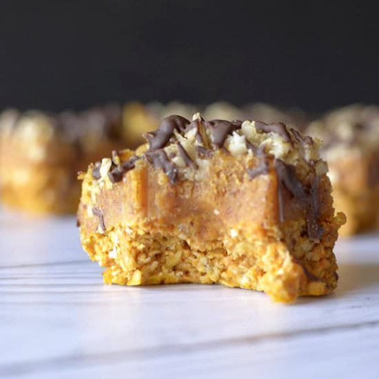 White Chocolate Pumpkin Bars - Recipe photo by Athletic Avocado