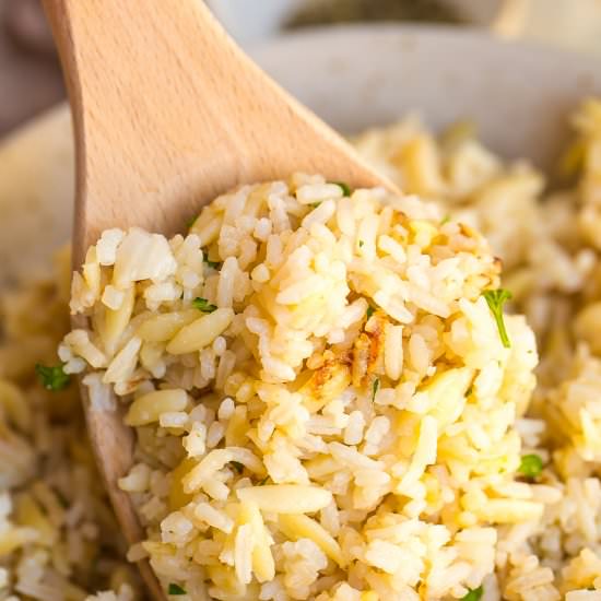 Homemade Rice Pilaf - Recipe photo by Kathryns.kitchen.blog
