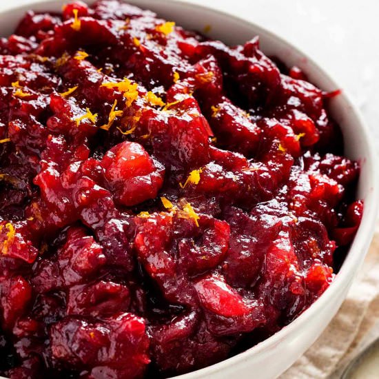 Ginger Cranberry Sauce - Recipe photo by Jessica Gavin