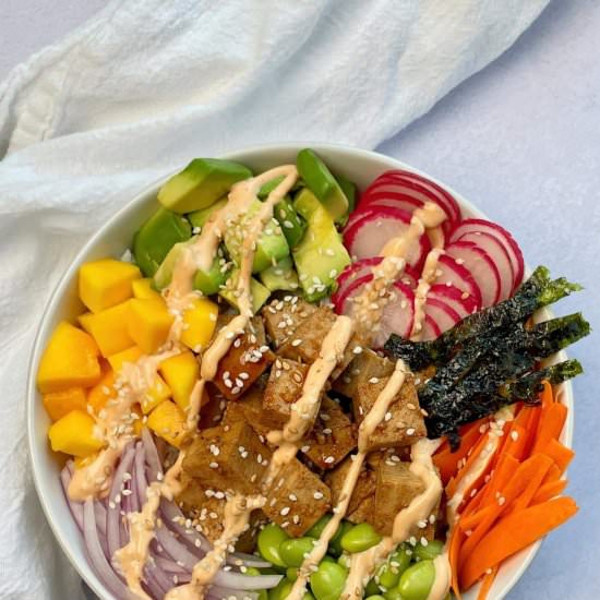Tofu Poke Bowl - Recipe photo by serenetrail