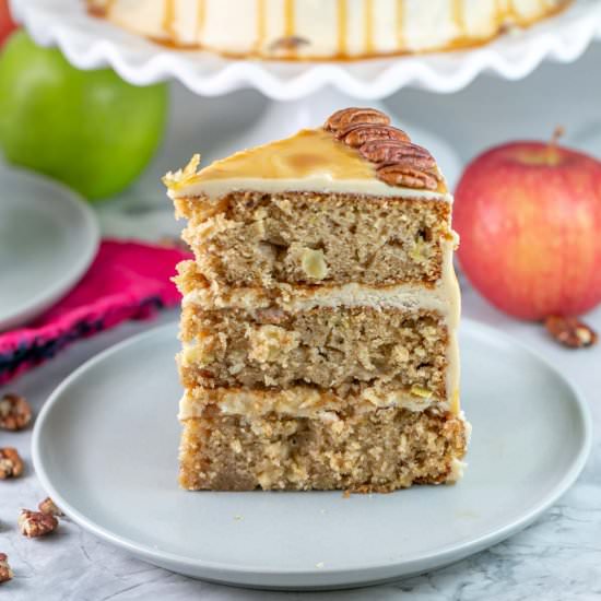 Caramel Apple Cake - Recipe photo by bunsenburnerbakery