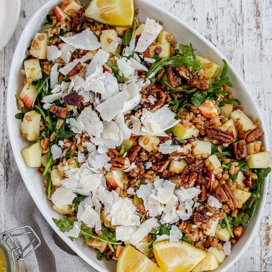 Apple Farro Salad - Recipe photo by holistic.foodie
