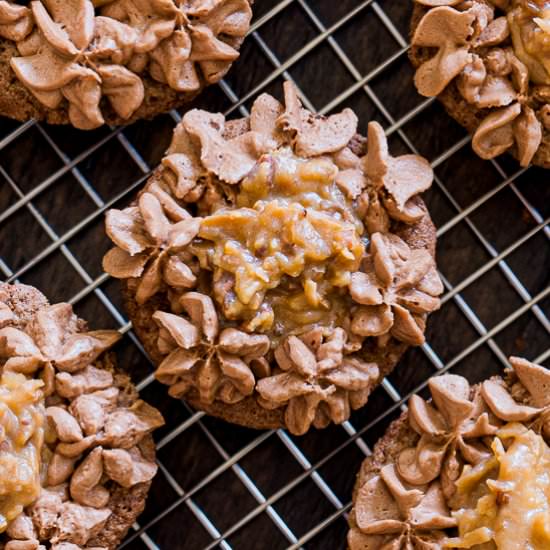 German Chocolate Cupcakes - Recipe photo by House of Elyn Ryn