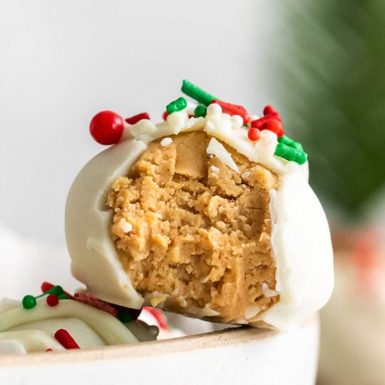 Peanut Butter Snowballs - Recipe photo by ToSimplyInspire