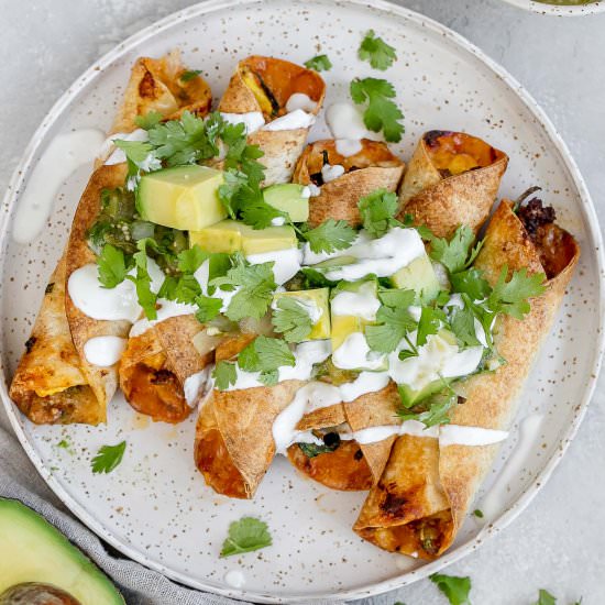 Air Fryer Breakfast Taquitos - Recipe photo by holistic.foodie