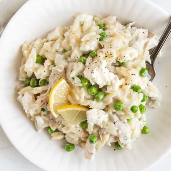 Lemon Chicken Orzo - Recipe photo by theforkedspoon