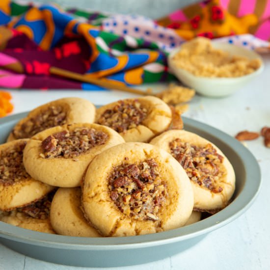 Pecan Pie Thumbprint Cookies - Recipe photo by senseandedibility