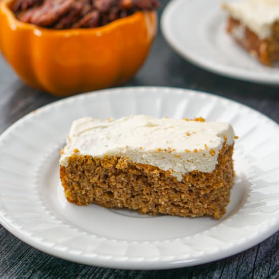Keto Pumpkin Bars with Frosting - Recipe photo by MyLifeCookbook