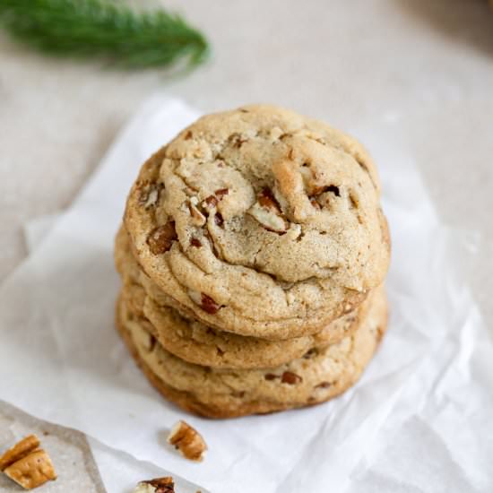 Brown Butter Pecan Cookies - Recipe photo by farmflavor