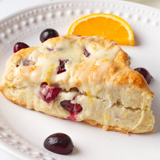 Cranberry Orange Scones - Recipe photo by shesnotcookin