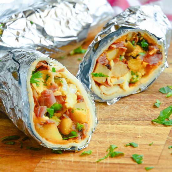 Breakfast Burritos - Recipe photo by thisishowicook