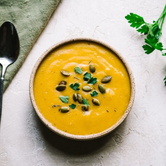 One Pot Winter Squash Soup - Recipe photo by allweeat