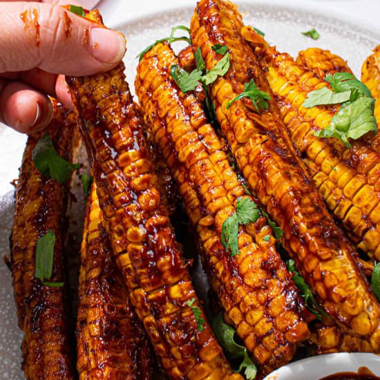 BBQ Sticky Corn Riblets - Recipe photo by Absolute Foodie