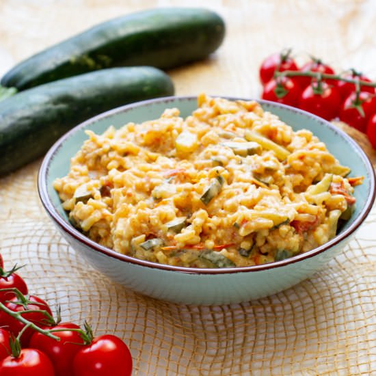 Zucchini and tomato risotto - Recipe photo by mecooks.com