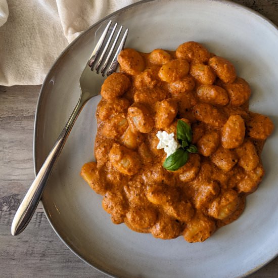 Goat Cheese & Tomato Gnocchi - Recipe photo by thecandidcooks