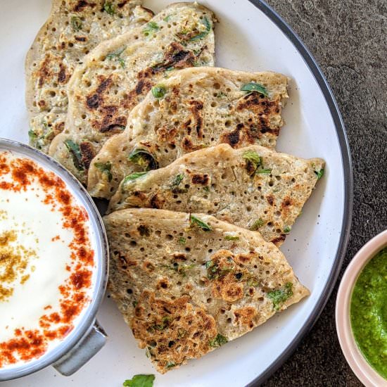 Buckwheat & cauliflower pancake - Recipe photo by vegbyswati