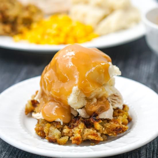Thanksgiving Leftovers Waffle - Recipe photo by MyLifeCookbook