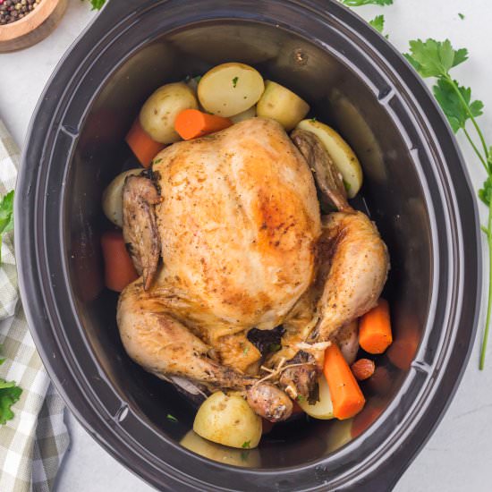Slow Cooker Whole Chicken - Recipe photo by pumpkinnspice