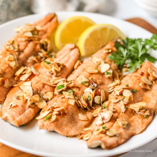 Trout Almondine - Recipe photo by BeyondtheCoop