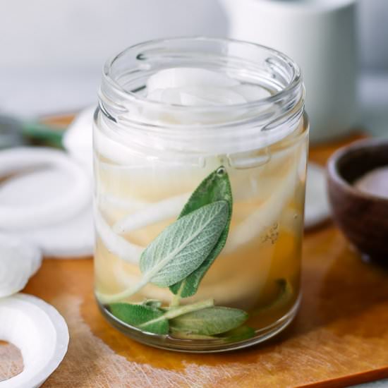 Quick Pickled White Onions - Recipe photo by forkintheroad