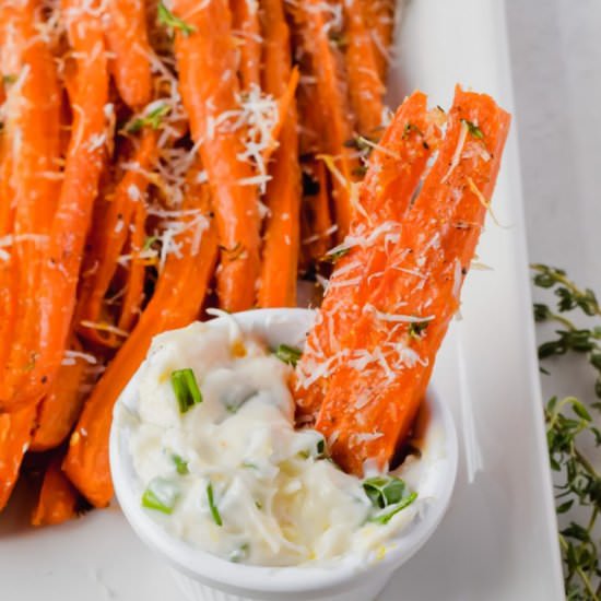Parmesan Carrot Fries - Recipe photo by apaigeofpositivity
