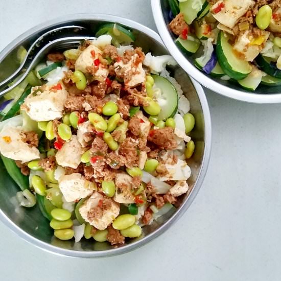 Meatless Mapo Tofu - Recipe photo by escapetofood