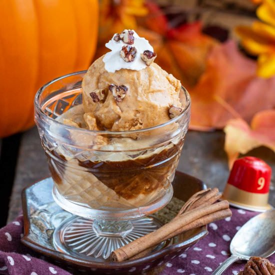 Dairy Free Pumpkin Affogato - Recipe photo by Healthy World Cuisine