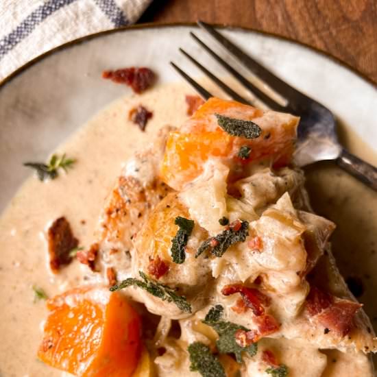 Chicken And Butternut Squash - Recipe photo by Foodie Gal Fresh