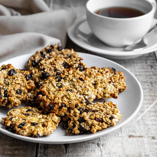 Banana Oat & Raisin Cookies - Recipe photo by Searchingforspice