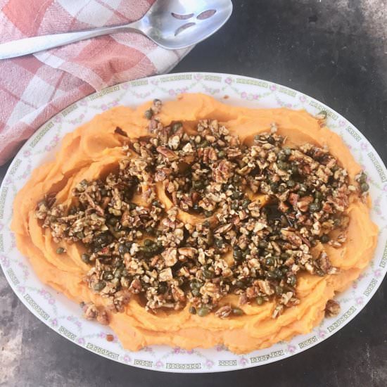 Balsamic Pecan Sweet Potatoes - Recipe photo by the good eats co