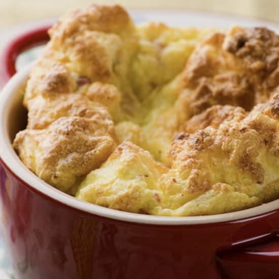 Ham and Cheese Souffles - Recipe photo by Framed Cooks