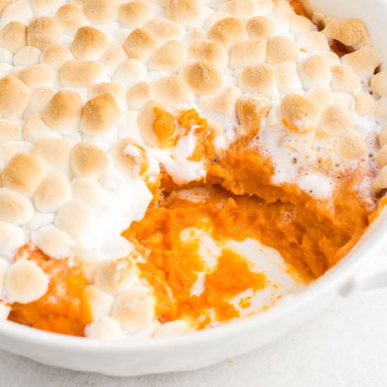 Candied Yams with Marshmallows - Recipe photo by girlinspired