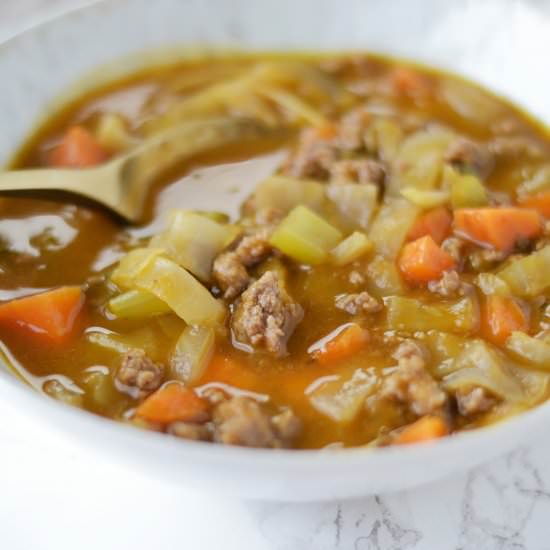 Ground Beef and Cabbage Soup - Recipe photo by Lichenpaleolovingaip