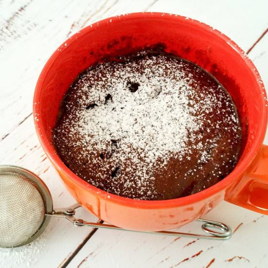 Chocolate Mug Cake With Gingerbread - Recipe photo by kickingbackthepebbles